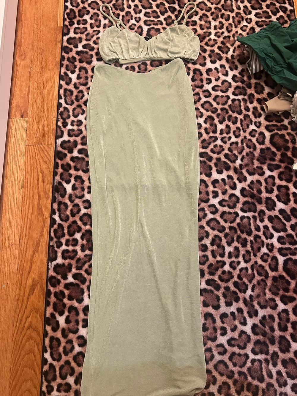 Sage Green 2PC set with Bralette Top